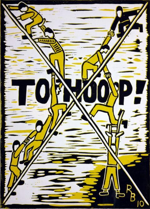 Linoldruck „Tohoop!“