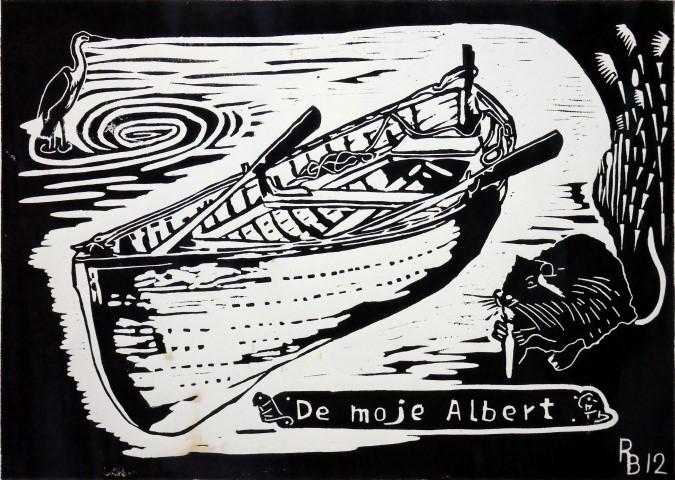 Linoldruck „De moje Albert“