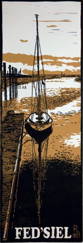 Linoldruck „Fedsiel“
