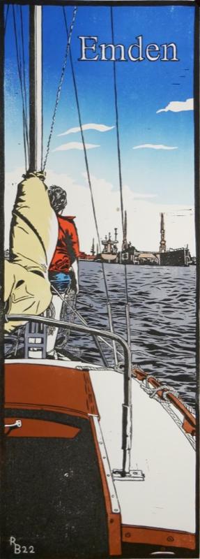 Linoldruck „Emden“