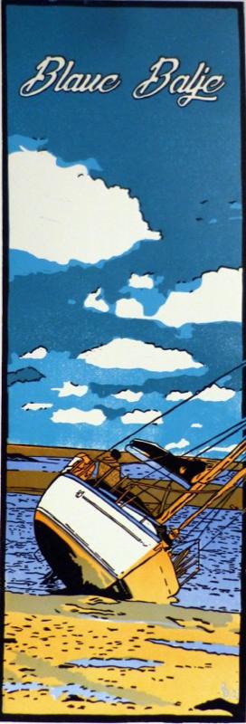 Linoldruck „Blaue Balje“
