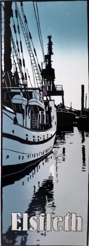 Linoldruck „Elsfleth“